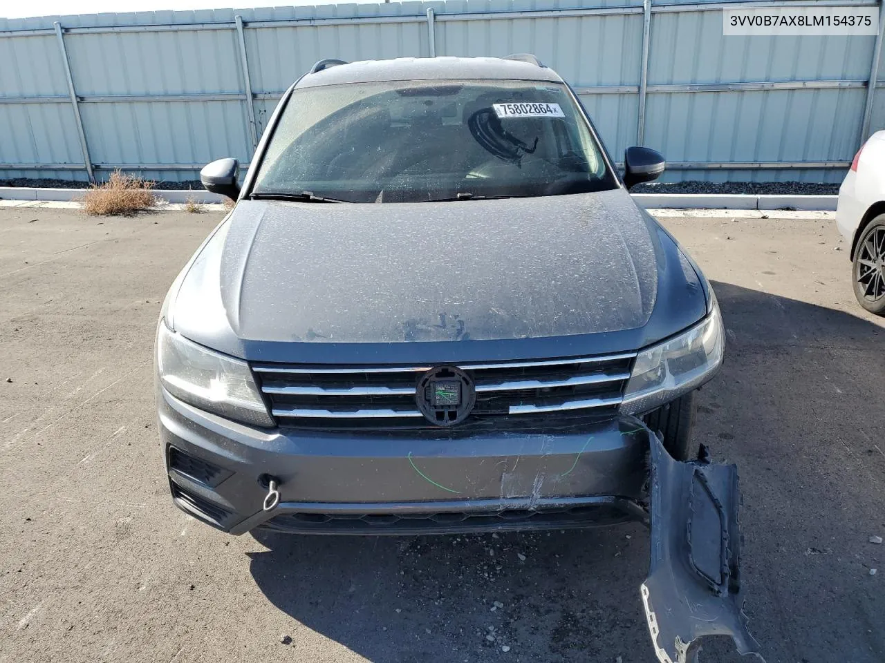 2020 Volkswagen Tiguan S VIN: 3VV0B7AX8LM154375 Lot: 75802864