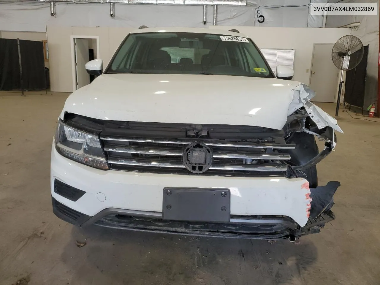 2020 Volkswagen Tiguan S VIN: 3VV0B7AX4LM032869 Lot: 75886854