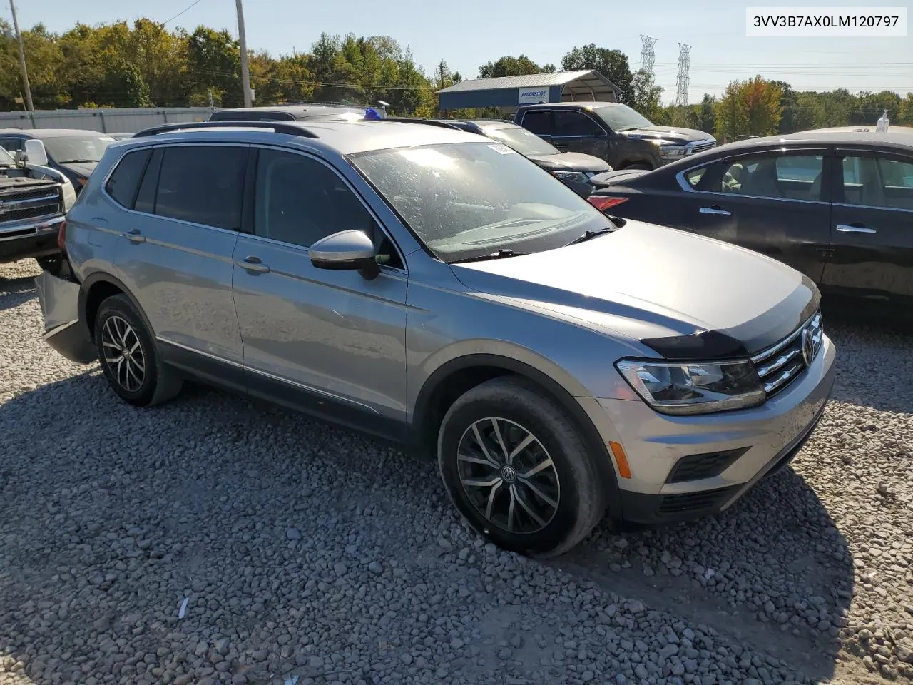 2020 Volkswagen Tiguan Se VIN: 3VV3B7AX0LM120797 Lot: 76095814