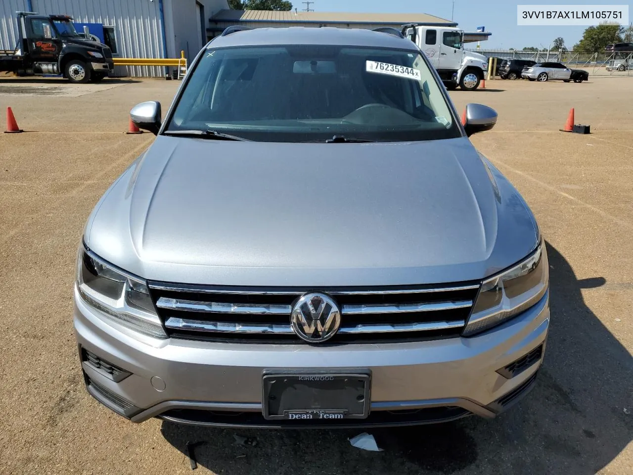 2020 Volkswagen Tiguan S VIN: 3VV1B7AX1LM105751 Lot: 76235344