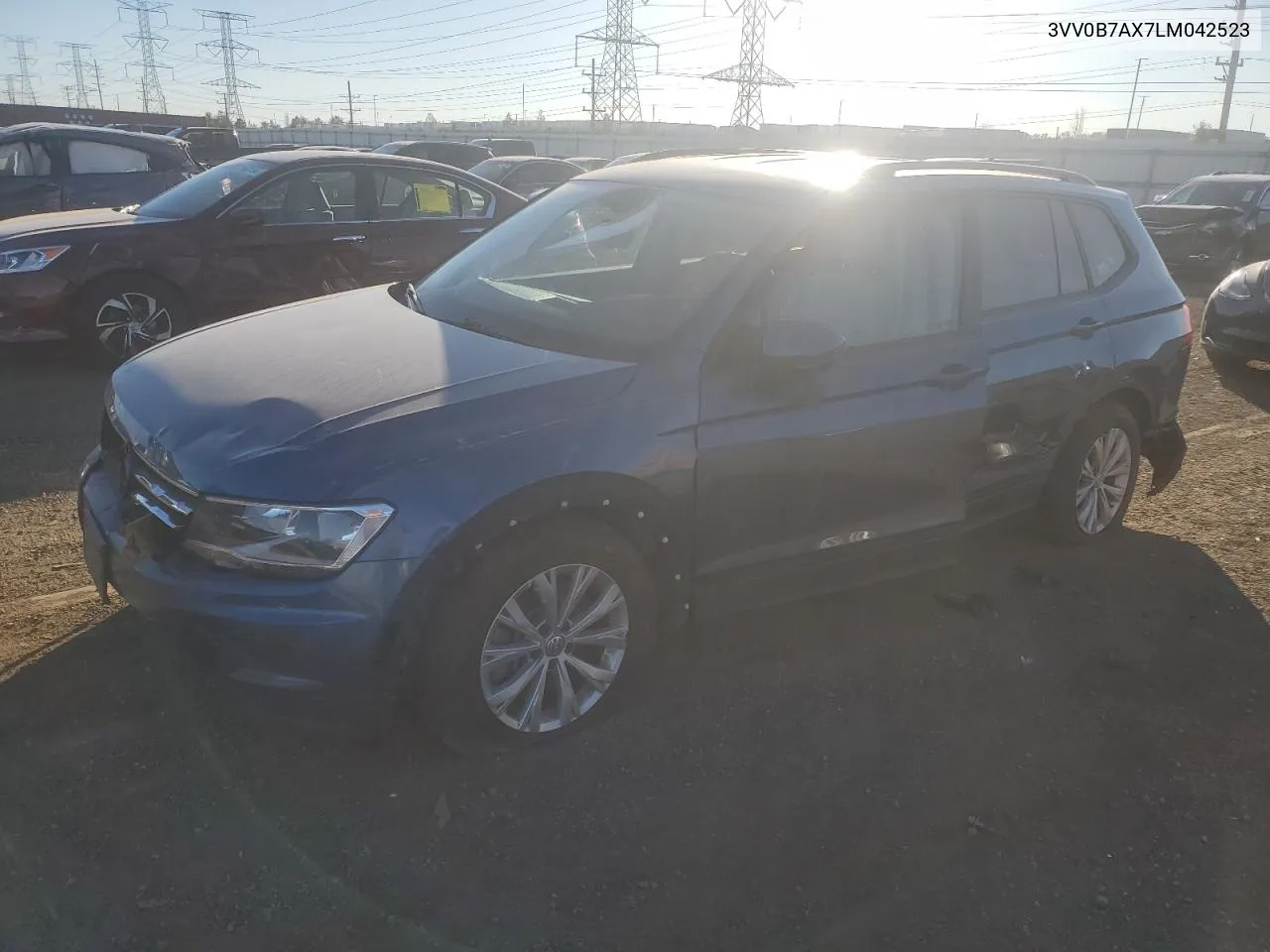 2020 Volkswagen Tiguan S VIN: 3VV0B7AX7LM042523 Lot: 76293064