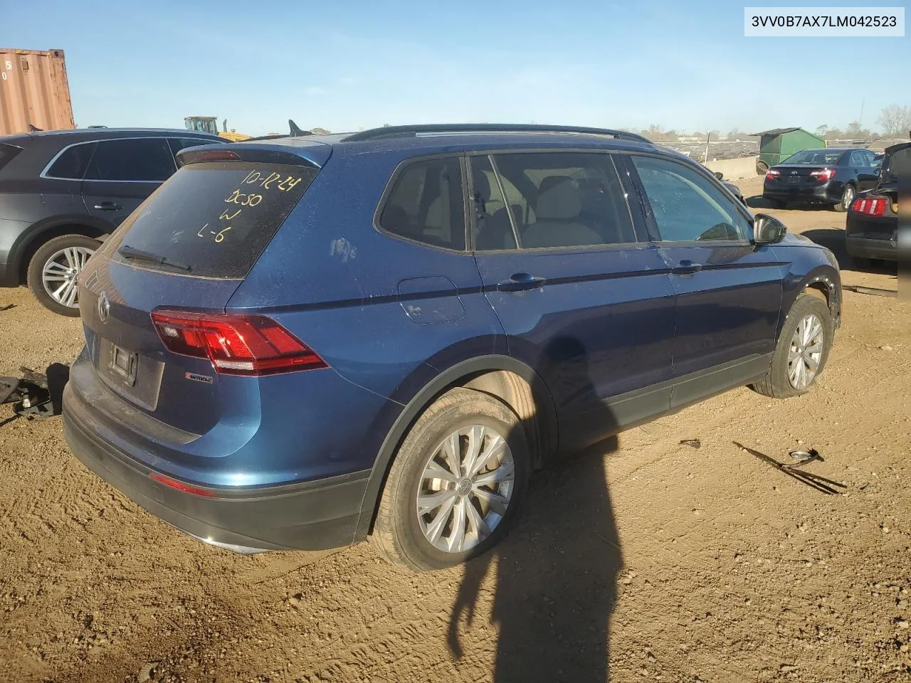 2020 Volkswagen Tiguan S VIN: 3VV0B7AX7LM042523 Lot: 76293064