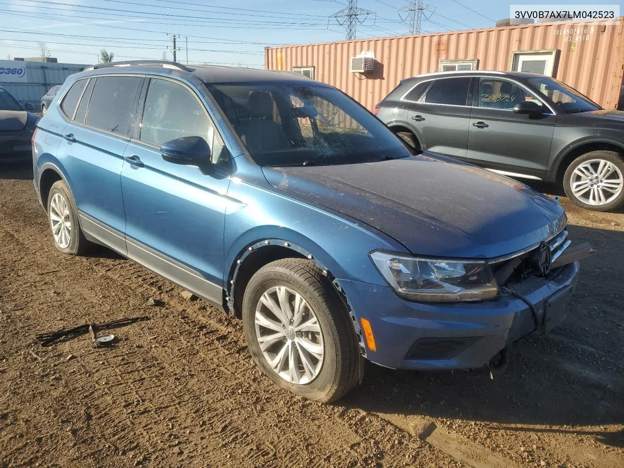 2020 Volkswagen Tiguan S VIN: 3VV0B7AX7LM042523 Lot: 76293064