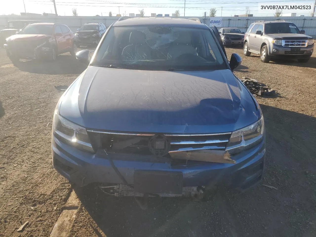 2020 Volkswagen Tiguan S VIN: 3VV0B7AX7LM042523 Lot: 76293064