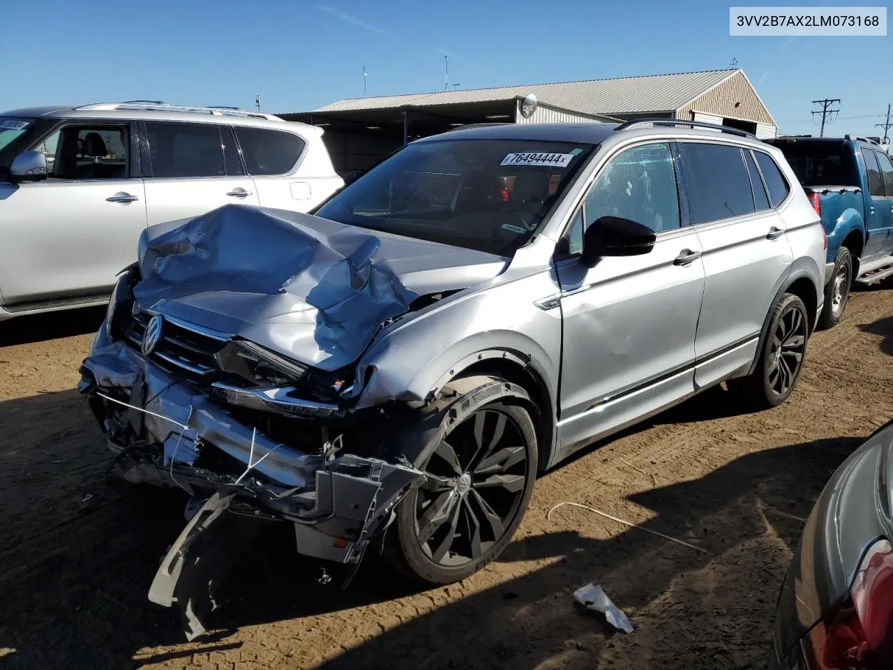 2020 Volkswagen Tiguan Se VIN: 3VV2B7AX2LM073168 Lot: 76494444