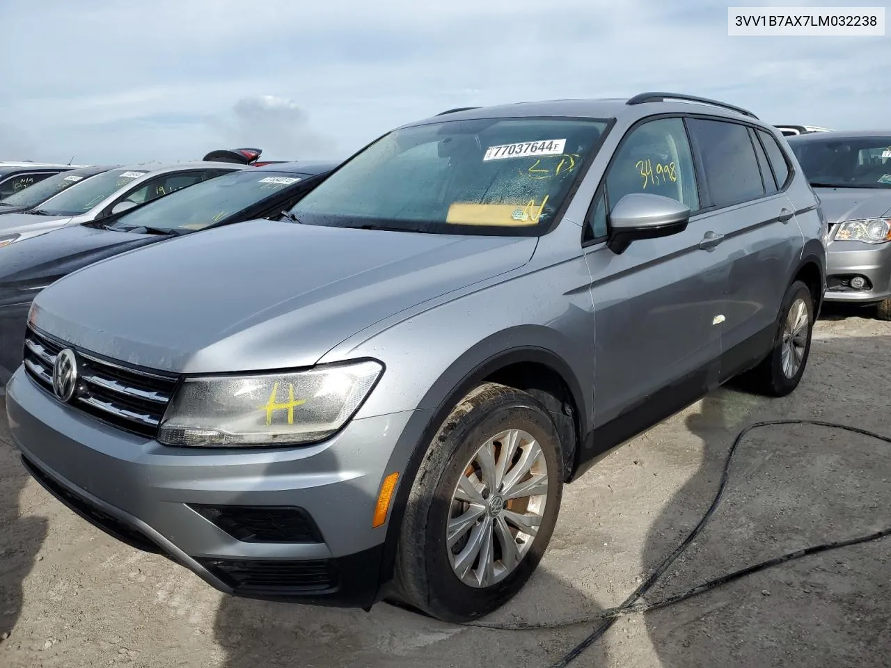 2020 Volkswagen Tiguan S VIN: 3VV1B7AX7LM032238 Lot: 77037644