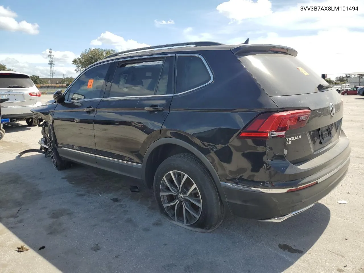 2020 Volkswagen Tiguan Se VIN: 3VV3B7AX8LM101494 Lot: 77105004