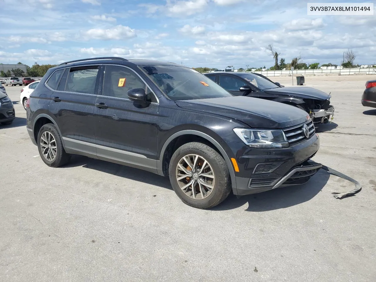 2020 Volkswagen Tiguan Se VIN: 3VV3B7AX8LM101494 Lot: 77105004