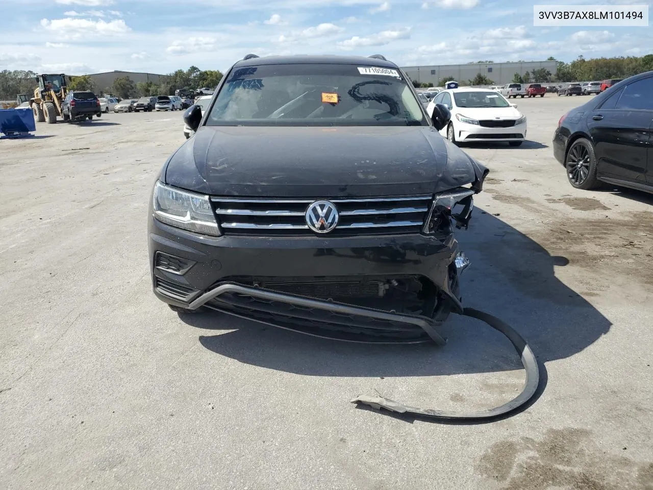 2020 Volkswagen Tiguan Se VIN: 3VV3B7AX8LM101494 Lot: 77105004