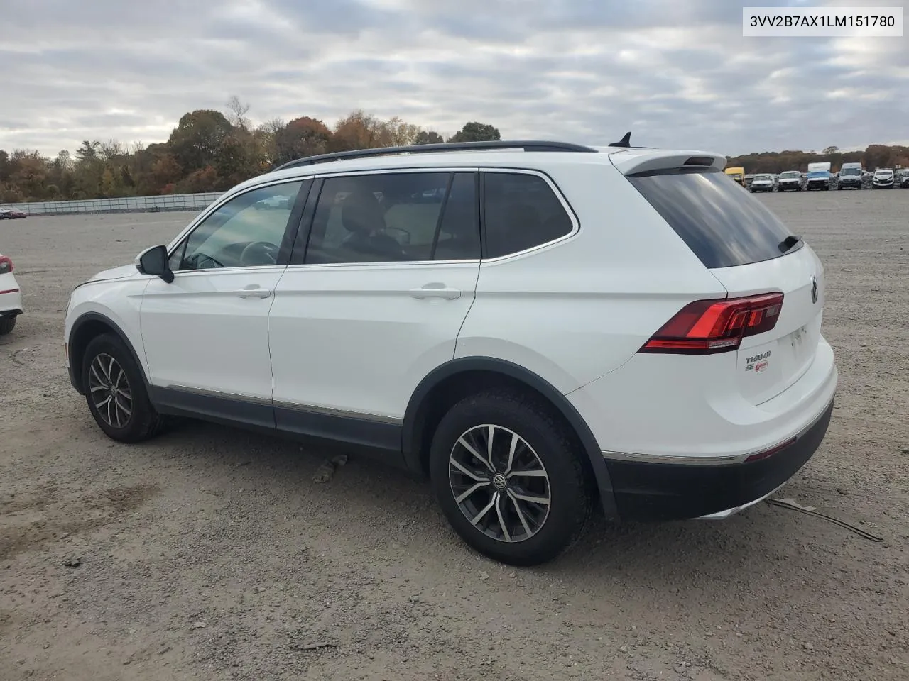 2020 Volkswagen Tiguan Se VIN: 3VV2B7AX1LM151780 Lot: 77185024