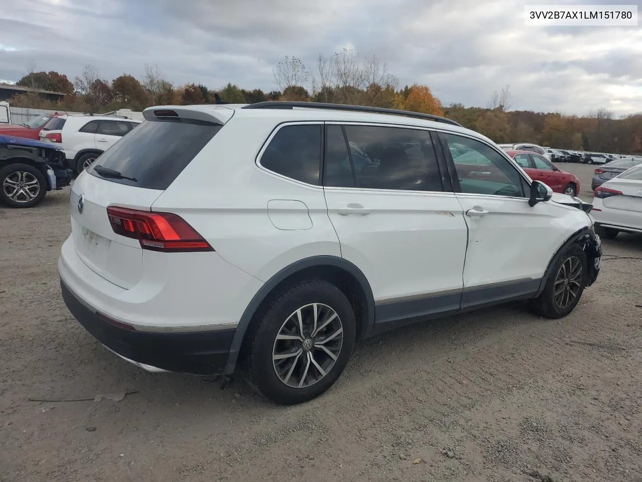 2020 Volkswagen Tiguan Se VIN: 3VV2B7AX1LM151780 Lot: 77185024