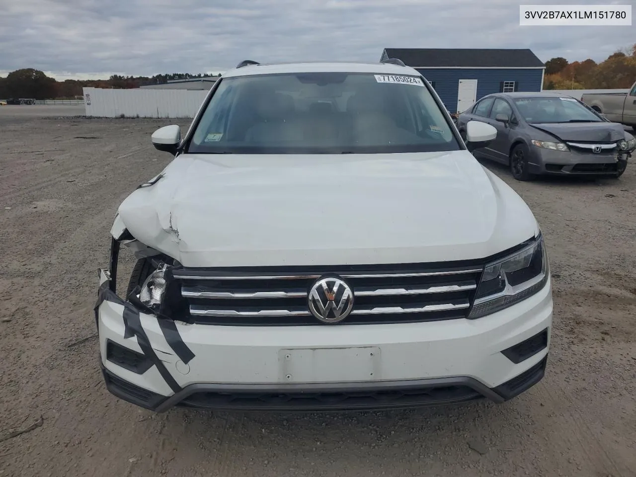 2020 Volkswagen Tiguan Se VIN: 3VV2B7AX1LM151780 Lot: 77185024