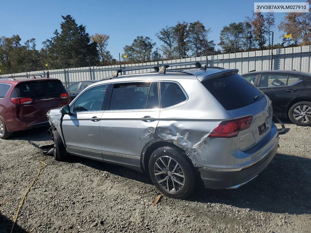 2020 Volkswagen Tiguan Se VIN: 3VV3B7AX9LM027910 Lot: 77747724