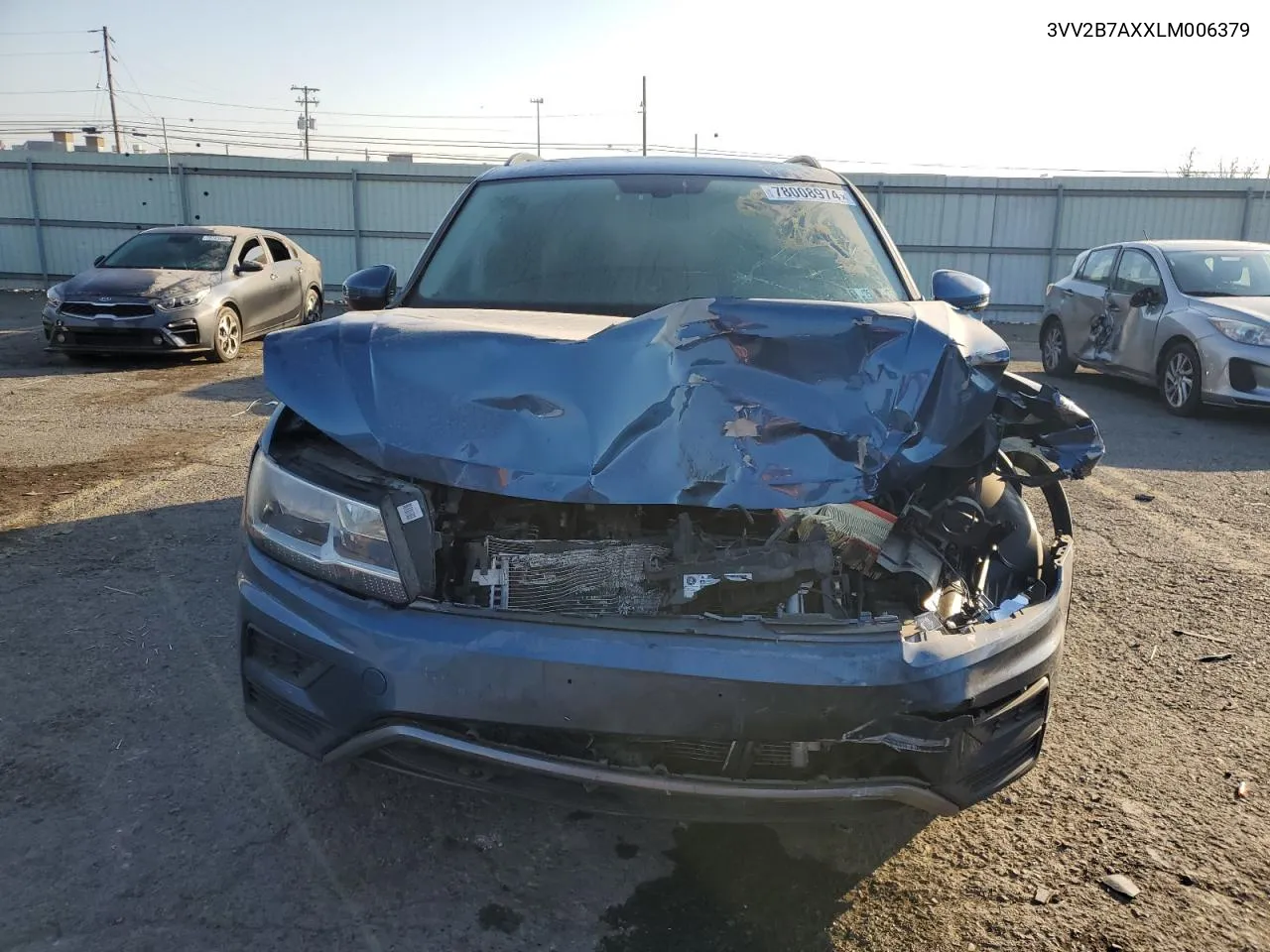 2020 Volkswagen Tiguan Se VIN: 3VV2B7AXXLM006379 Lot: 78008974