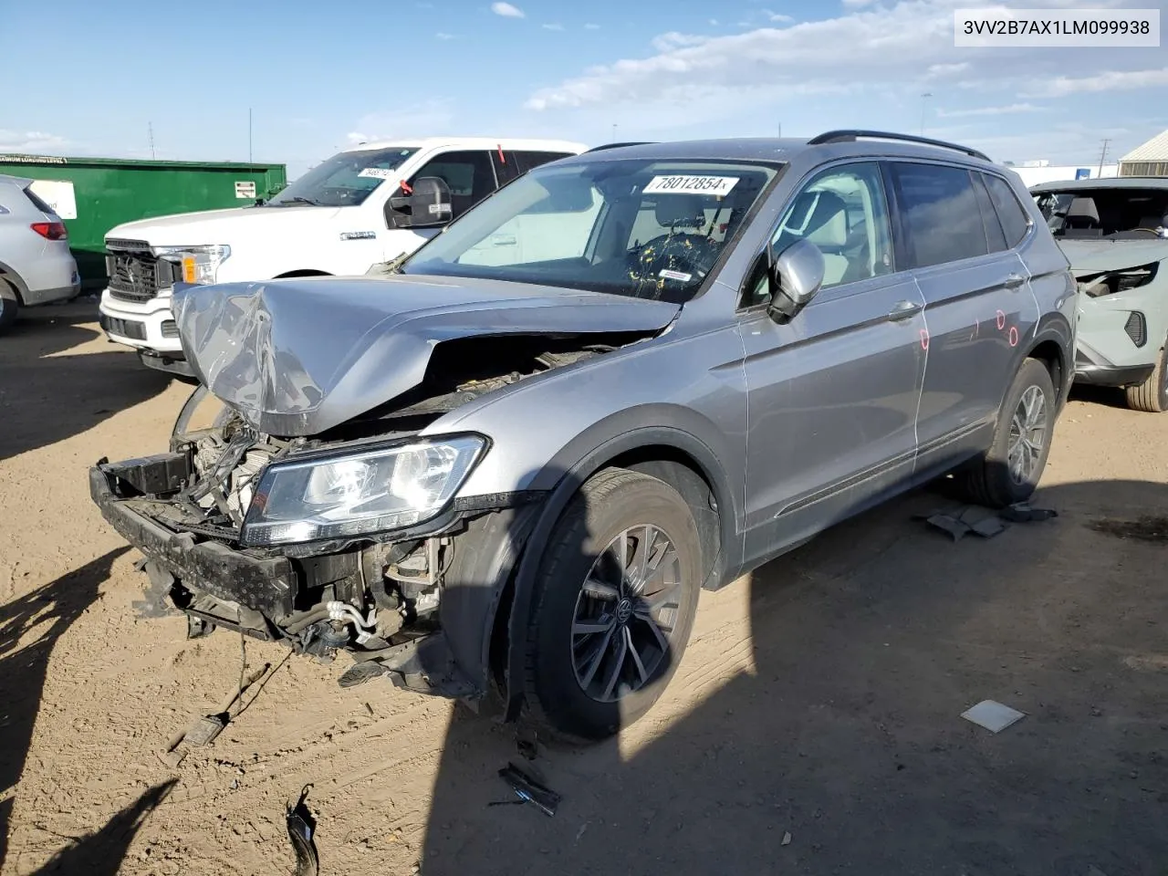 2020 Volkswagen Tiguan Se VIN: 3VV2B7AX1LM099938 Lot: 78012854