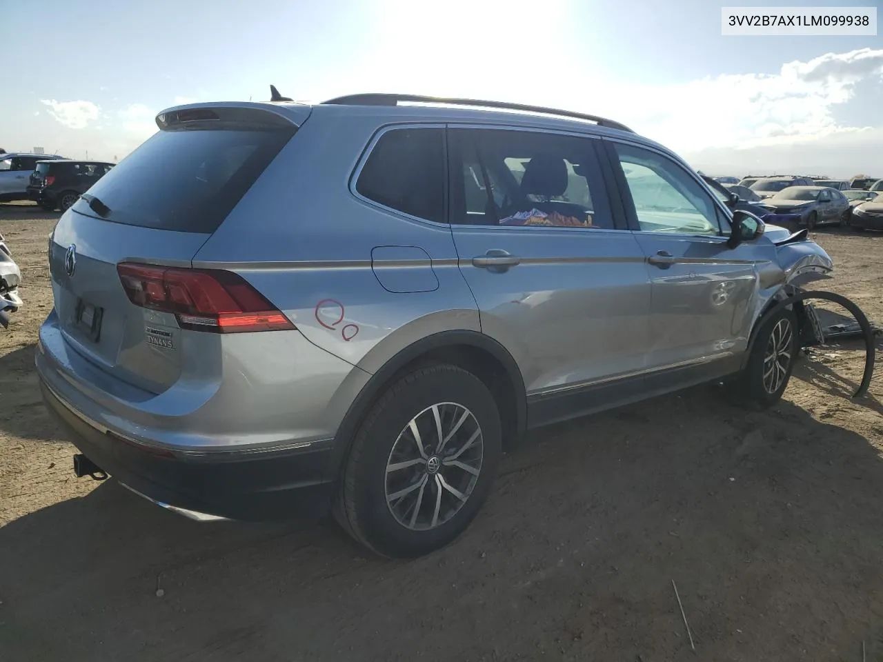 2020 Volkswagen Tiguan Se VIN: 3VV2B7AX1LM099938 Lot: 78012854