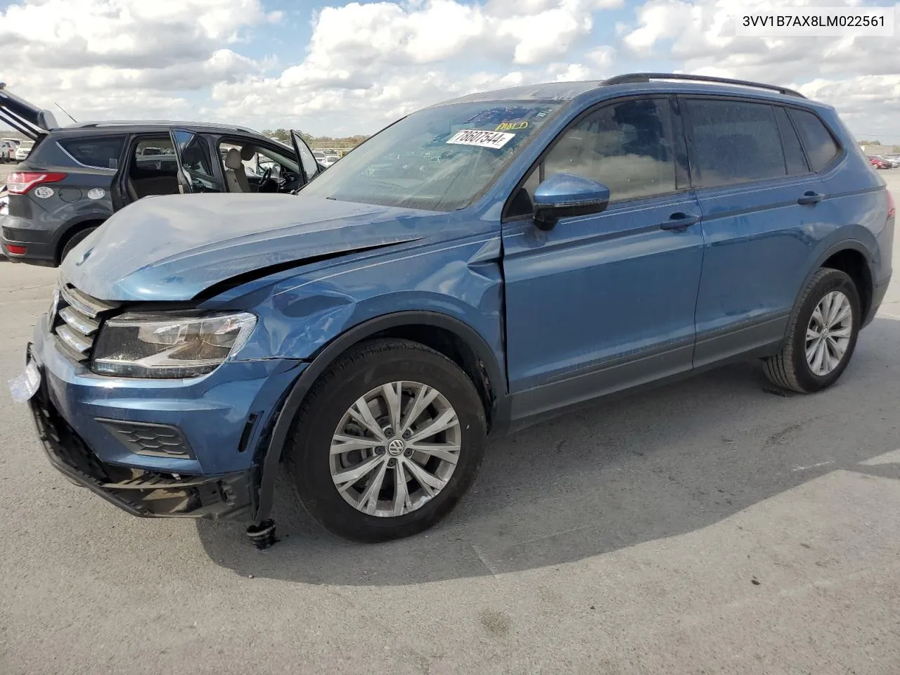 2020 Volkswagen Tiguan S VIN: 3VV1B7AX8LM022561 Lot: 78607544