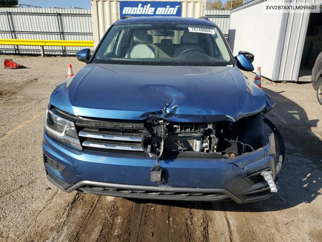 2020 Volkswagen Tiguan Se VIN: 3VV2B7AX1LM095601 Lot: 78748804