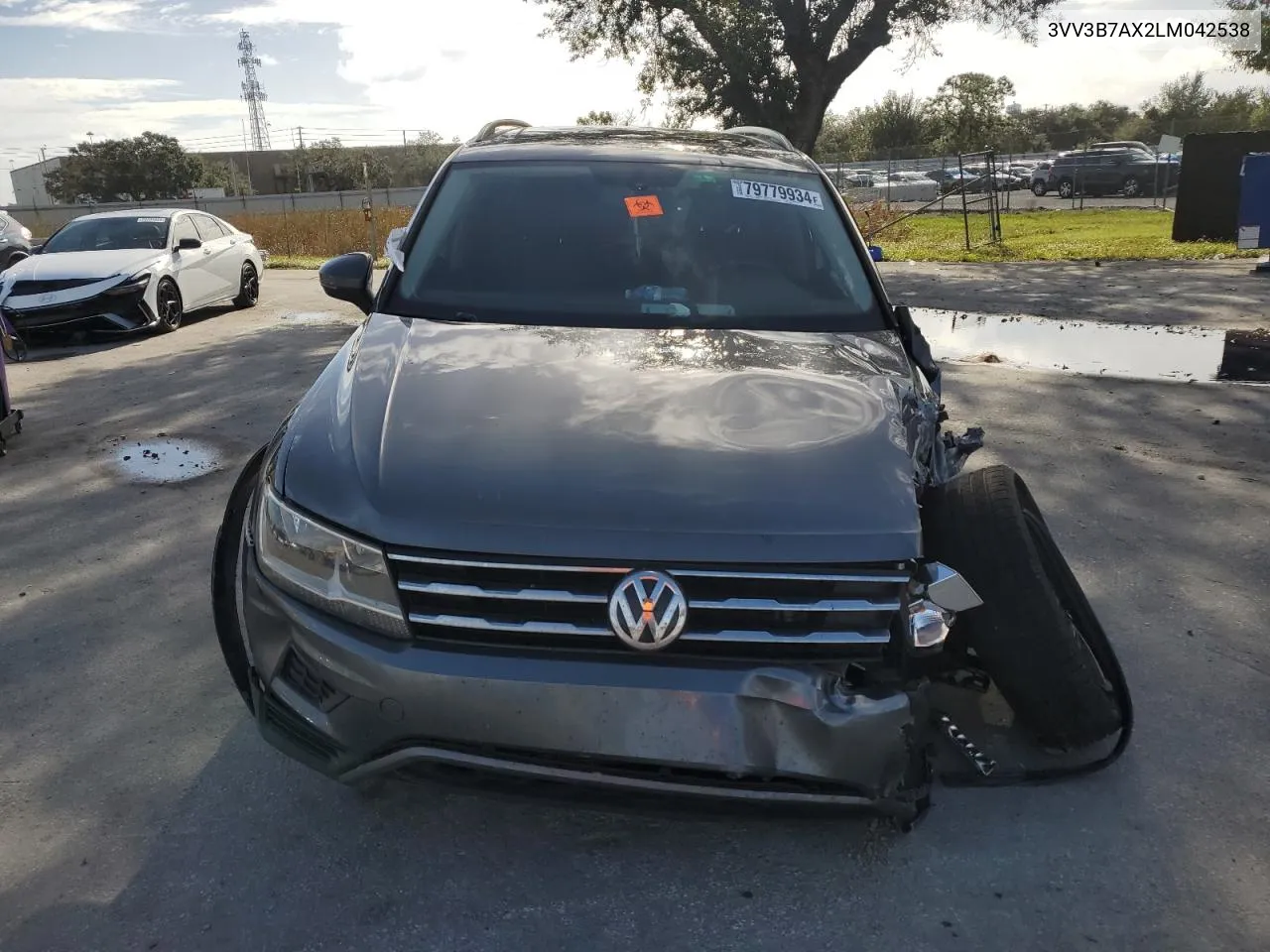 2020 Volkswagen Tiguan Se VIN: 3VV3B7AX2LM042538 Lot: 79779934