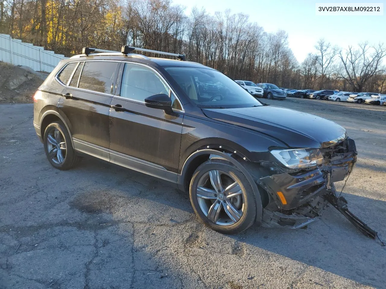 2020 Volkswagen Tiguan Se VIN: 3VV2B7AX8LM092212 Lot: 80222634