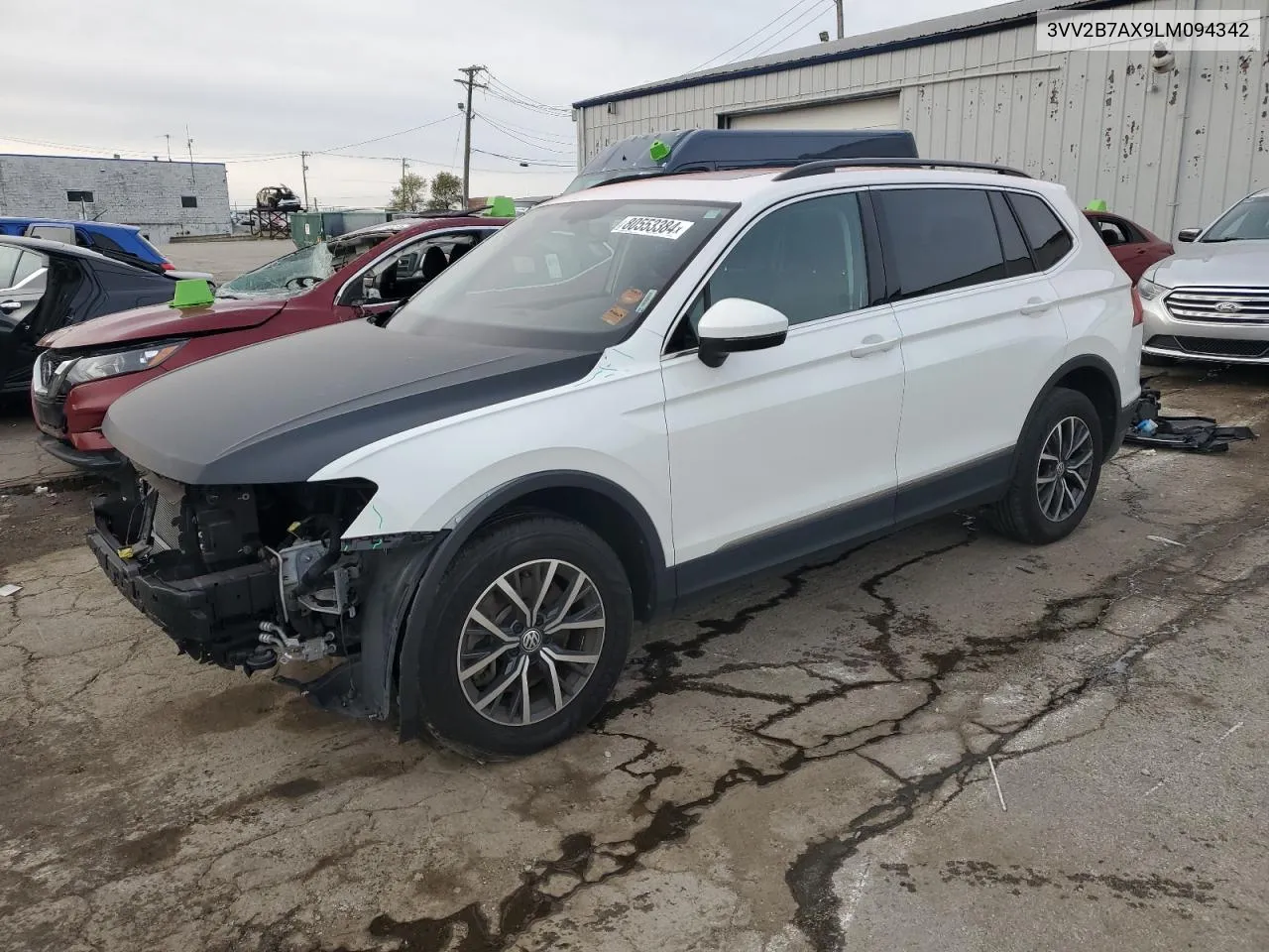 2020 Volkswagen Tiguan Se VIN: 3VV2B7AX9LM094342 Lot: 80553384