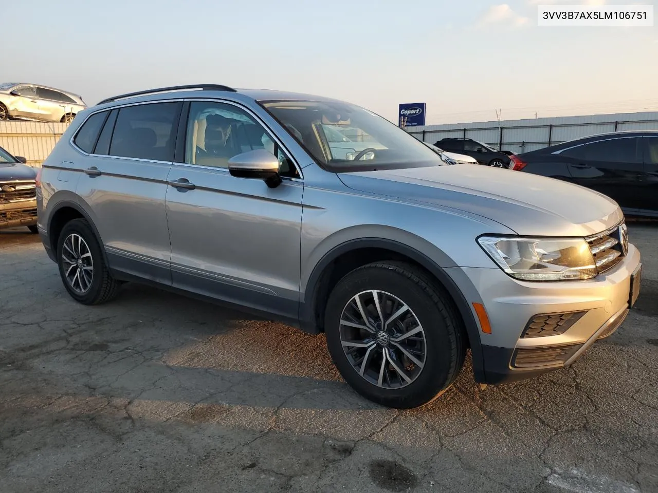 2020 Volkswagen Tiguan Se VIN: 3VV3B7AX5LM106751 Lot: 80634964