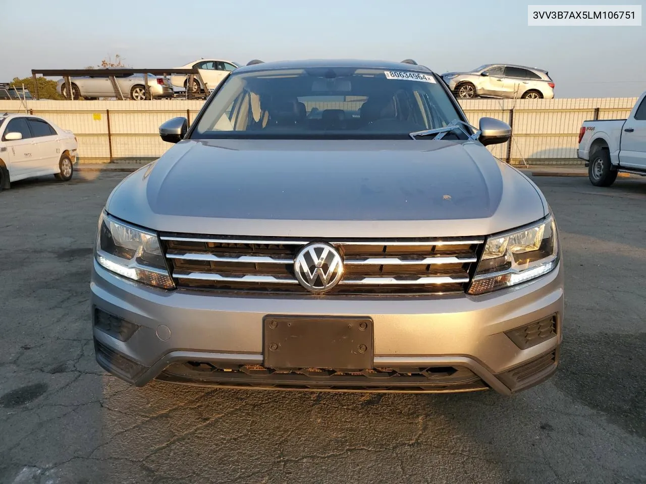 2020 Volkswagen Tiguan Se VIN: 3VV3B7AX5LM106751 Lot: 80634964