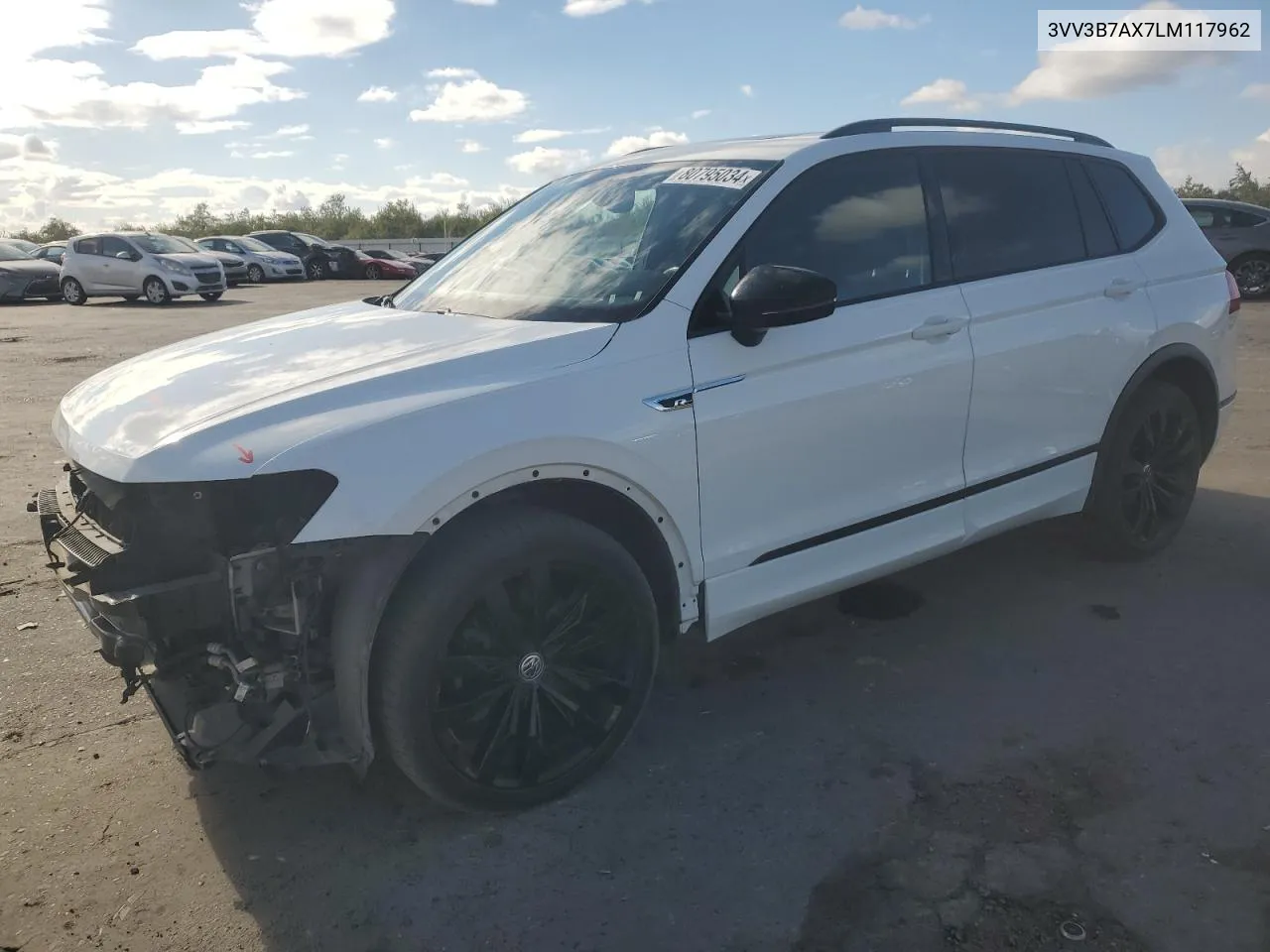 2020 Volkswagen Tiguan Se VIN: 3VV3B7AX7LM117962 Lot: 80795034