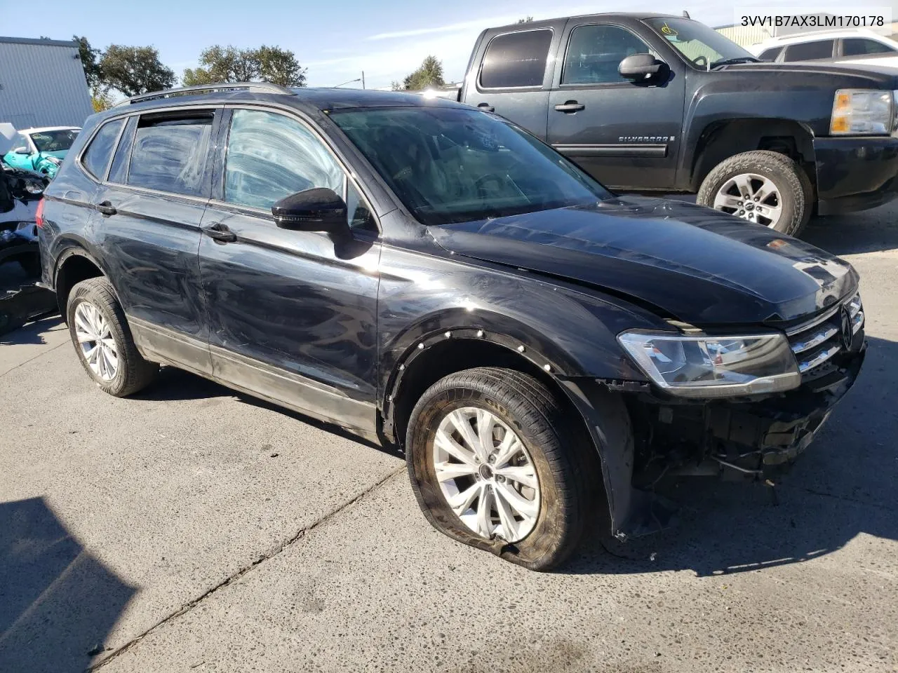 2020 Volkswagen Tiguan S VIN: 3VV1B7AX3LM170178 Lot: 81344324