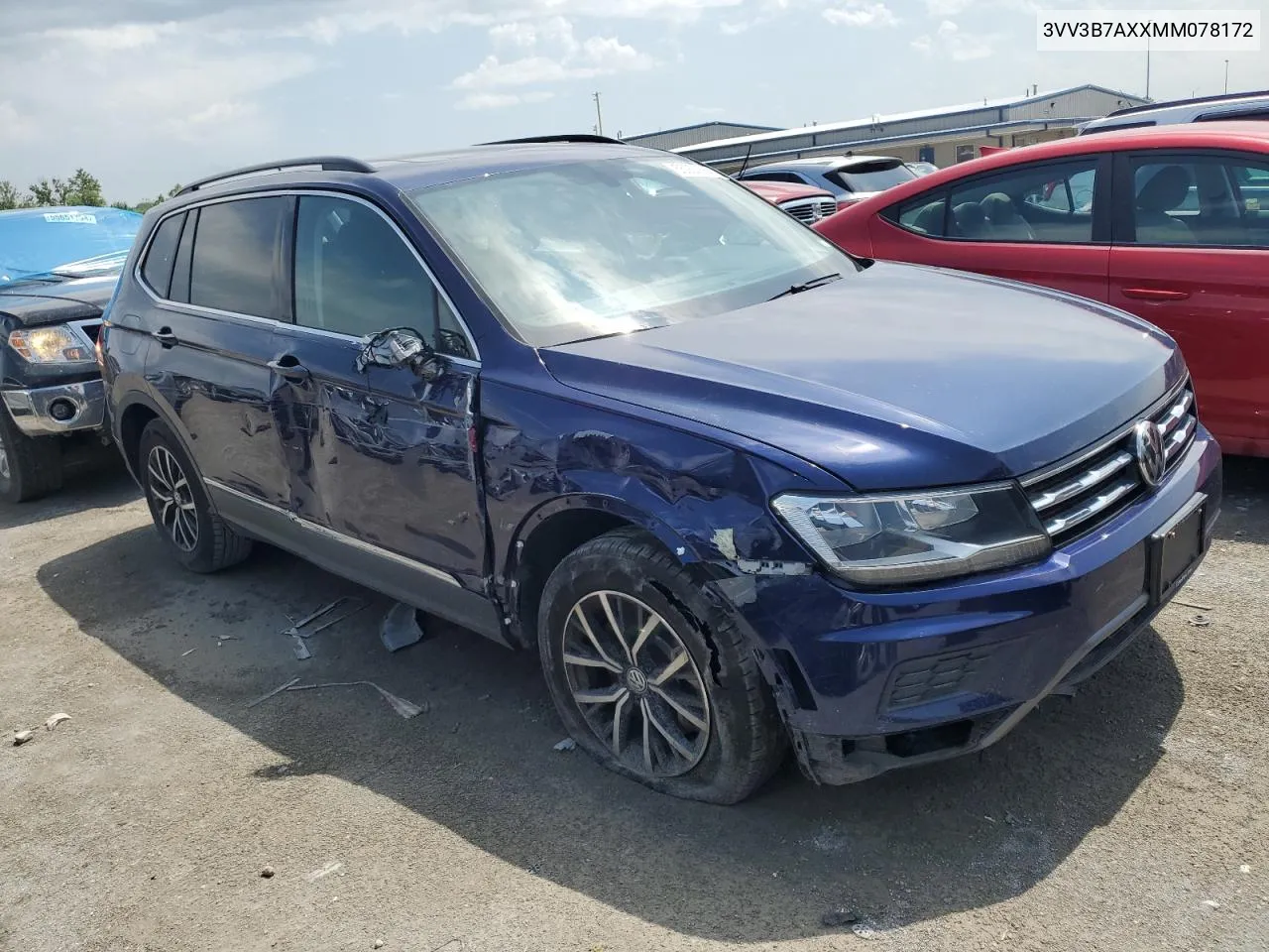 2021 Volkswagen Tiguan Se VIN: 3VV3B7AXXMM078172 Lot: 55926564