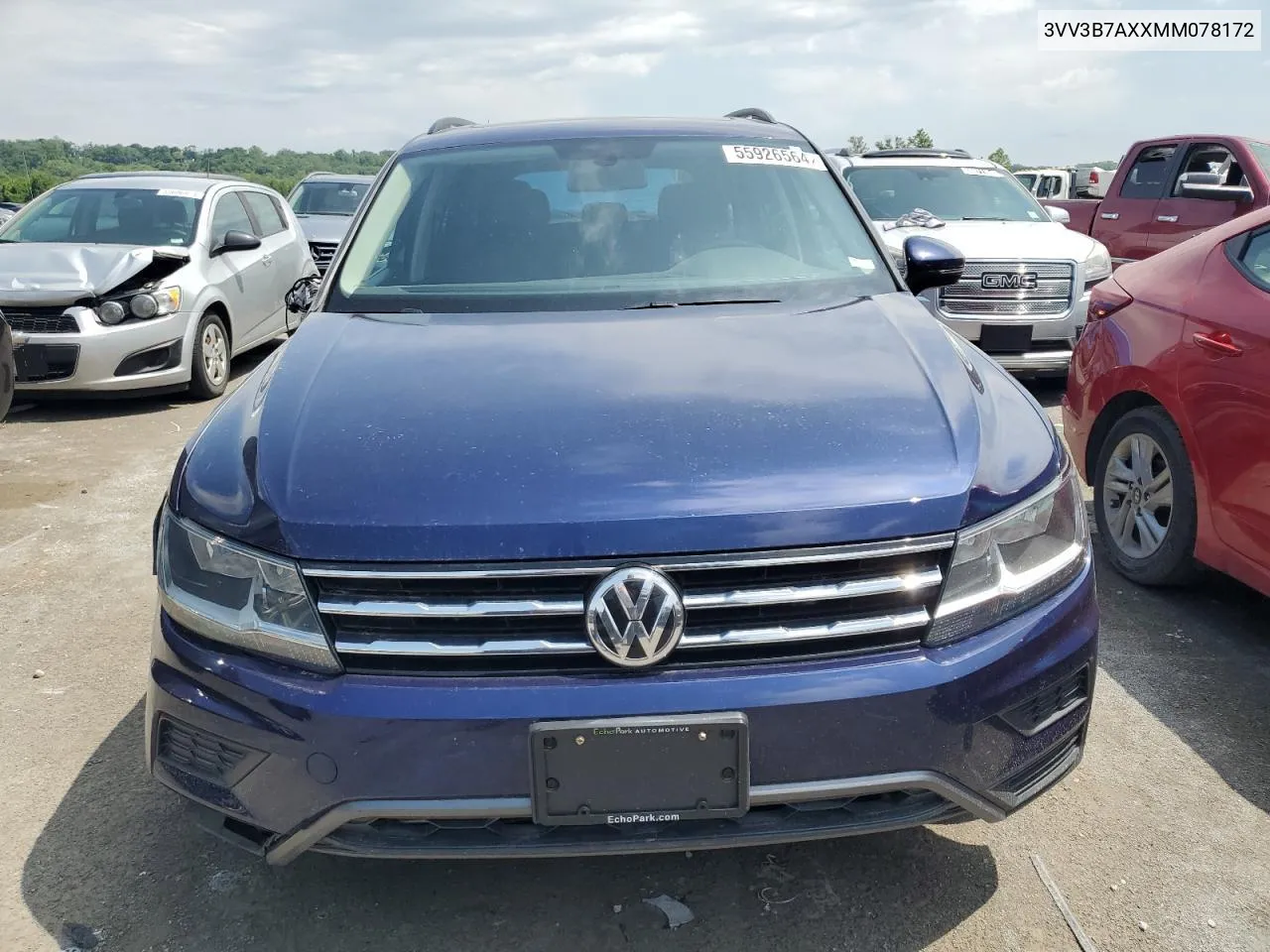 3VV3B7AXXMM078172 2021 Volkswagen Tiguan Se