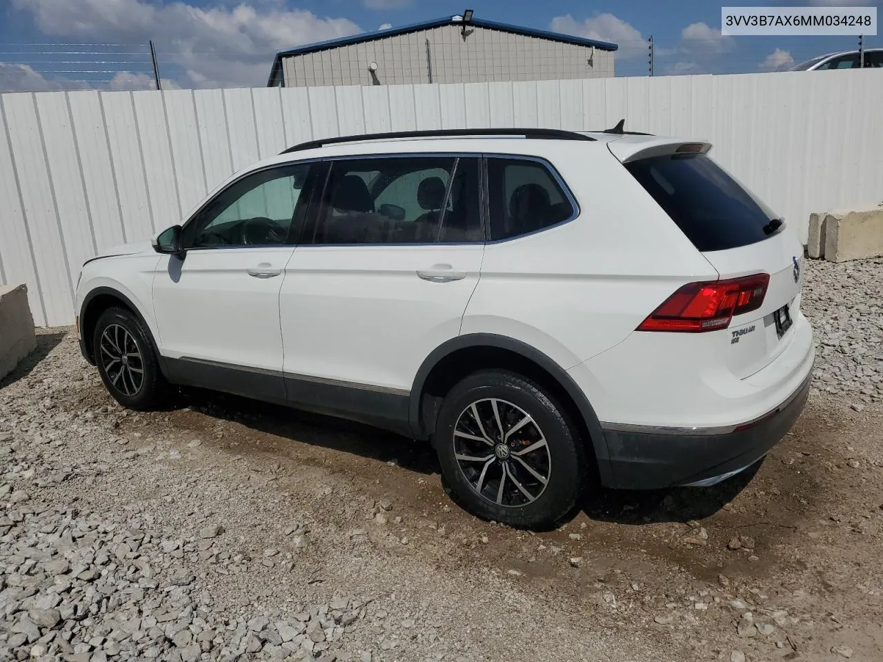 2021 Volkswagen Tiguan Se VIN: 3VV3B7AX6MM034248 Lot: 66187964