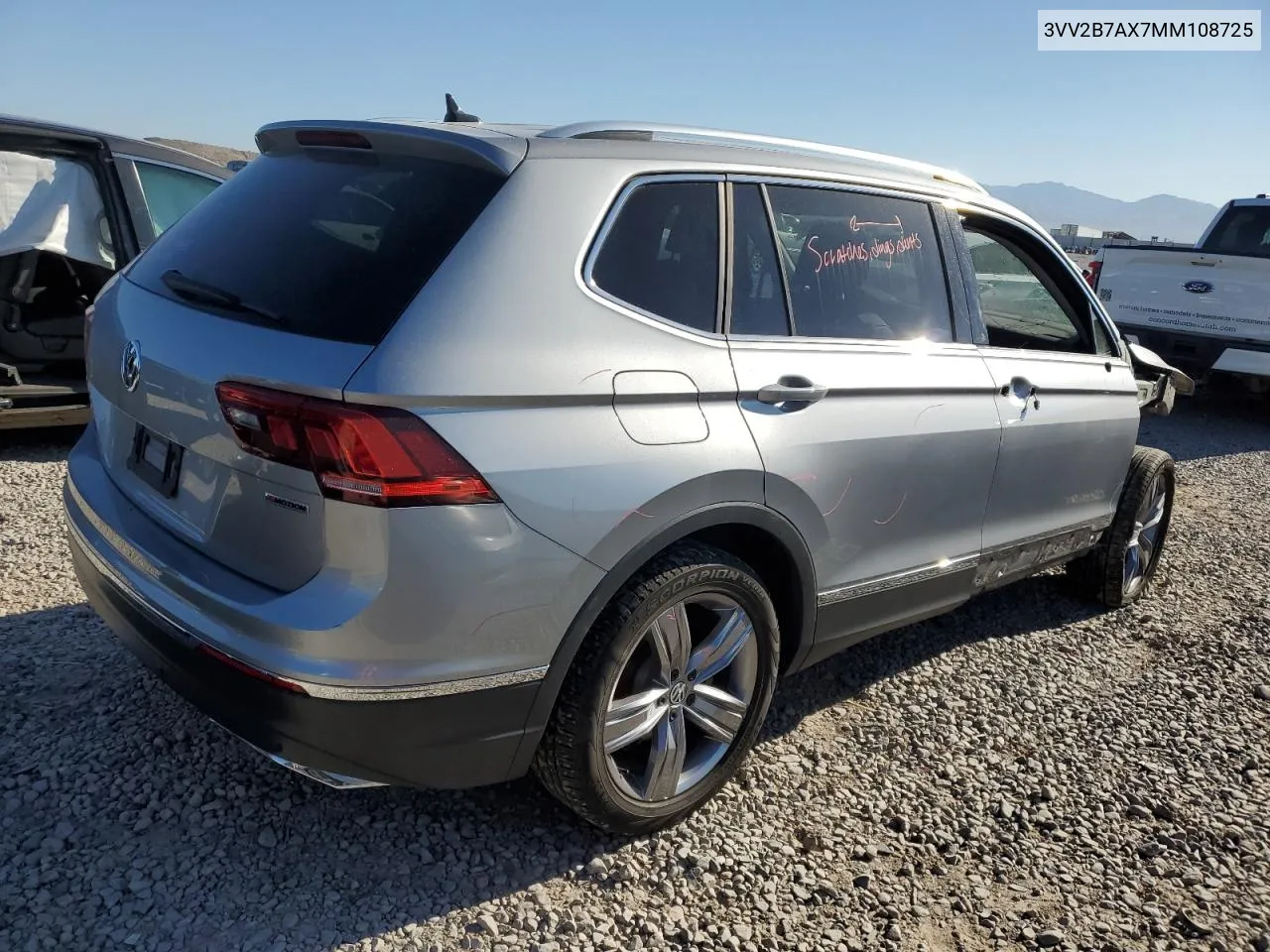 3VV2B7AX7MM108725 2021 Volkswagen Tiguan Se