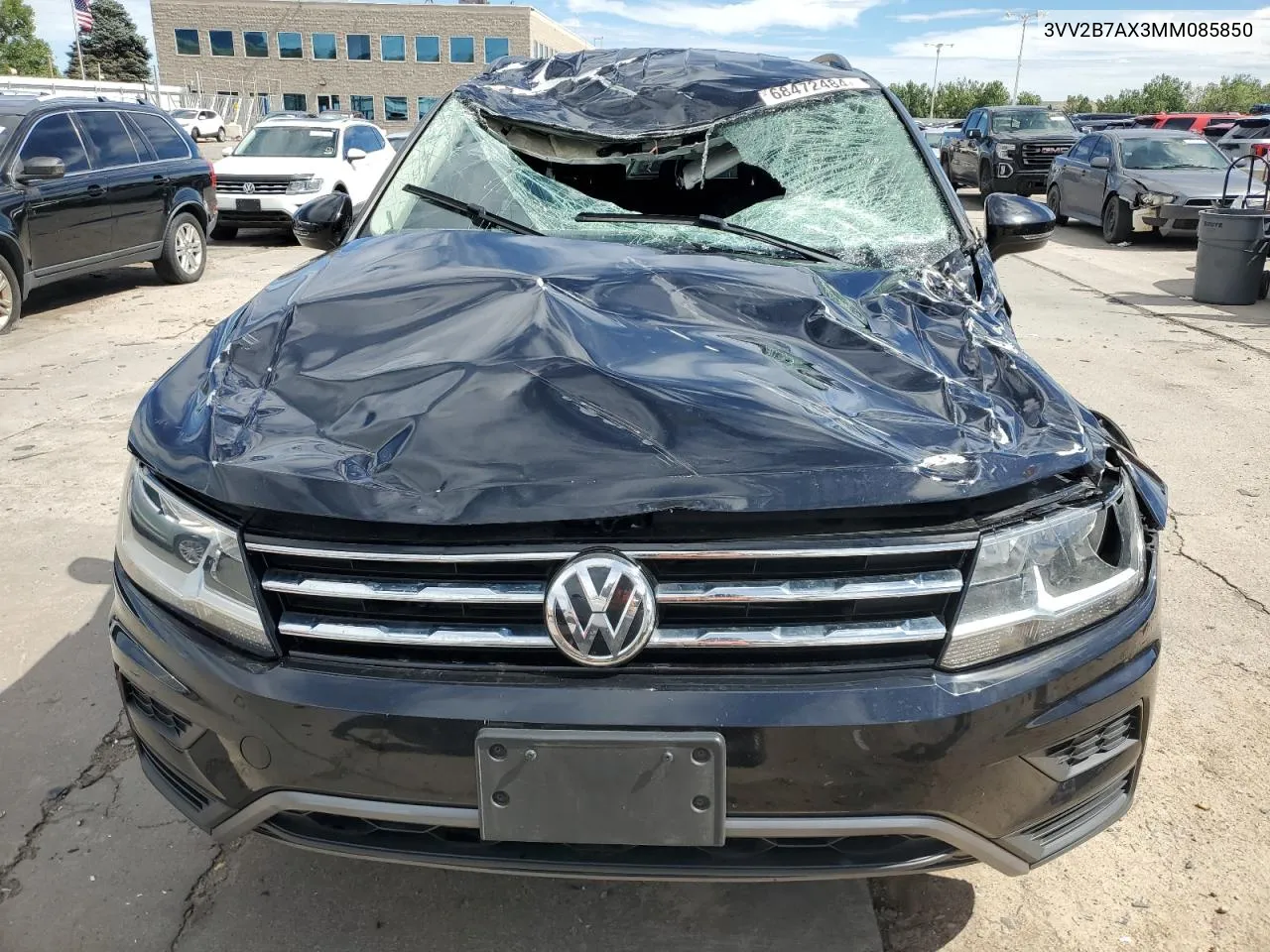 2021 Volkswagen Tiguan Se VIN: 3VV2B7AX3MM085850 Lot: 68472484