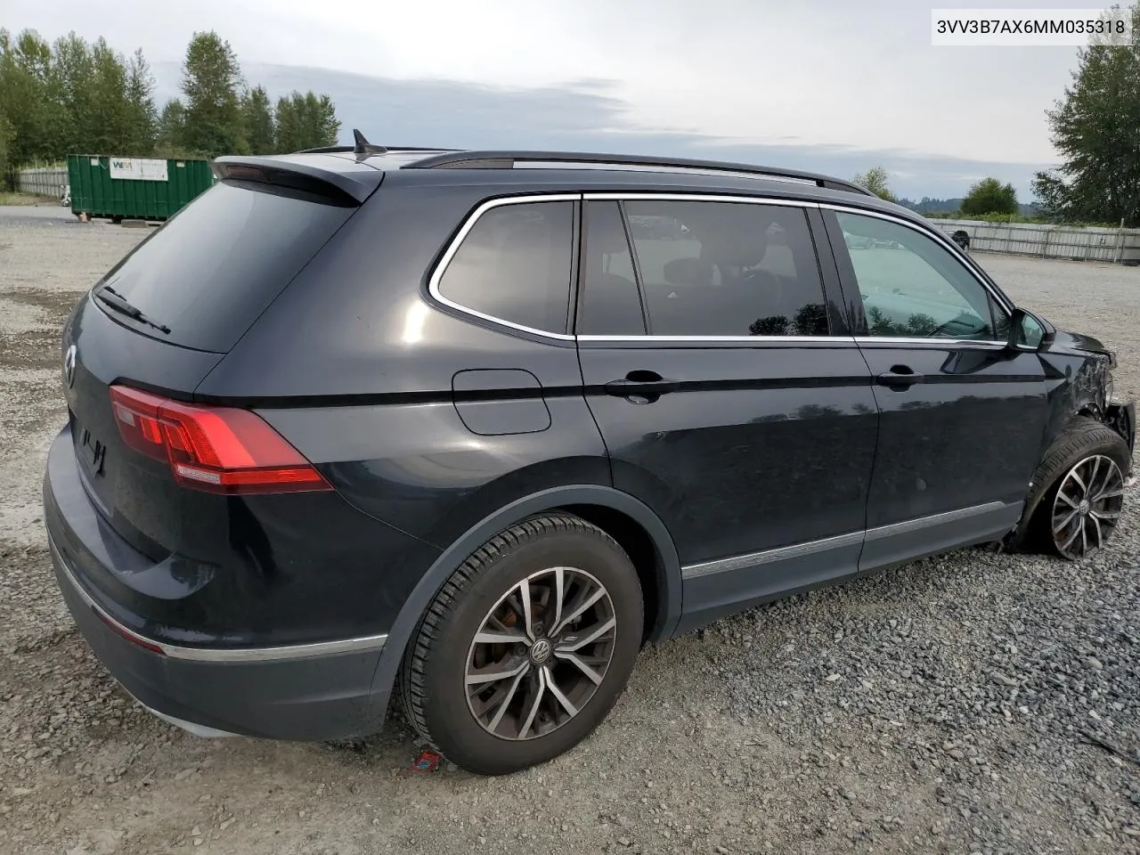 2021 Volkswagen Tiguan Se VIN: 3VV3B7AX6MM035318 Lot: 68801074