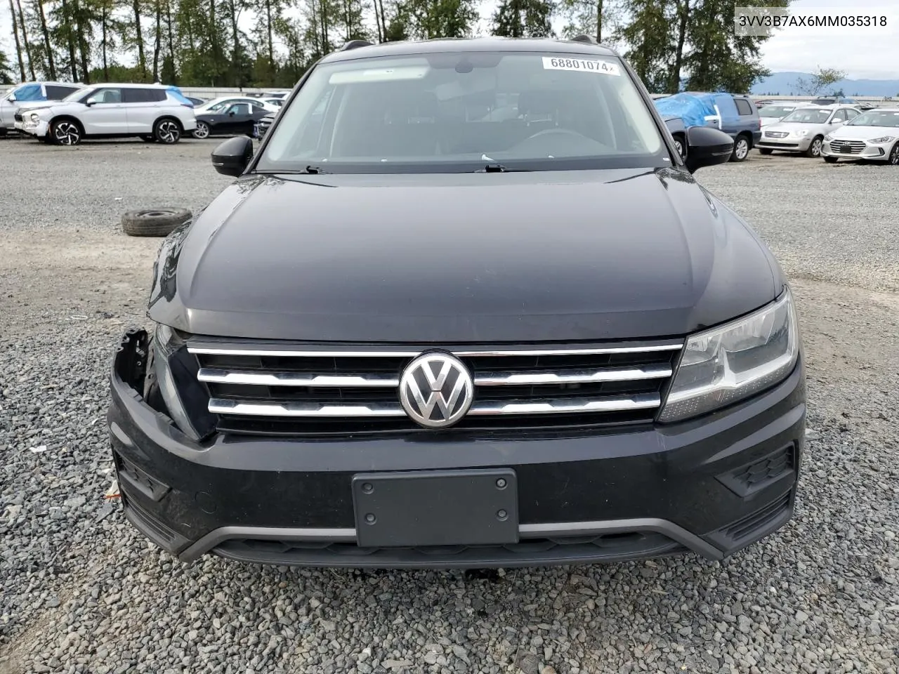 2021 Volkswagen Tiguan Se VIN: 3VV3B7AX6MM035318 Lot: 68801074