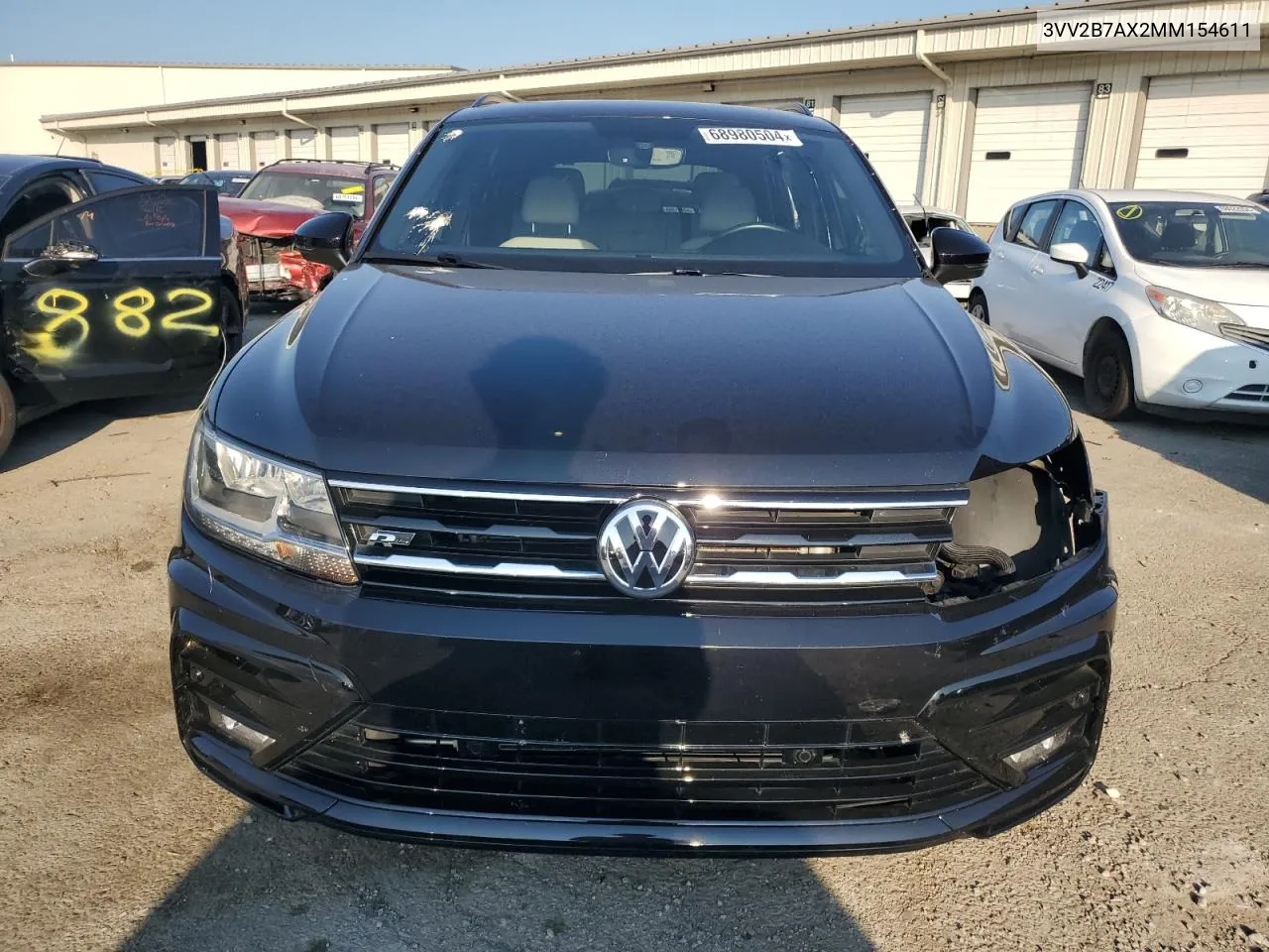 2021 Volkswagen Tiguan Se VIN: 3VV2B7AX2MM154611 Lot: 68980504