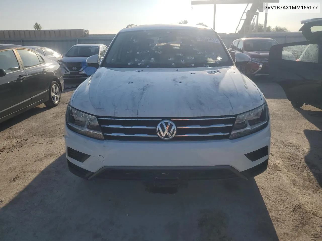 2021 Volkswagen Tiguan S VIN: 3VV1B7AX1MM155177 Lot: 70585534