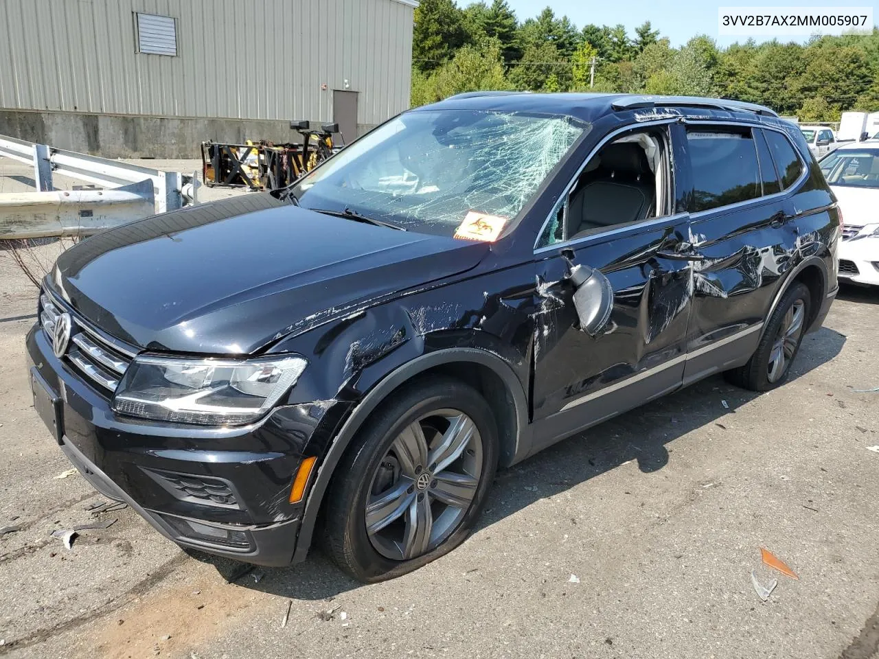 2021 Volkswagen Tiguan Se VIN: 3VV2B7AX2MM005907 Lot: 71249274