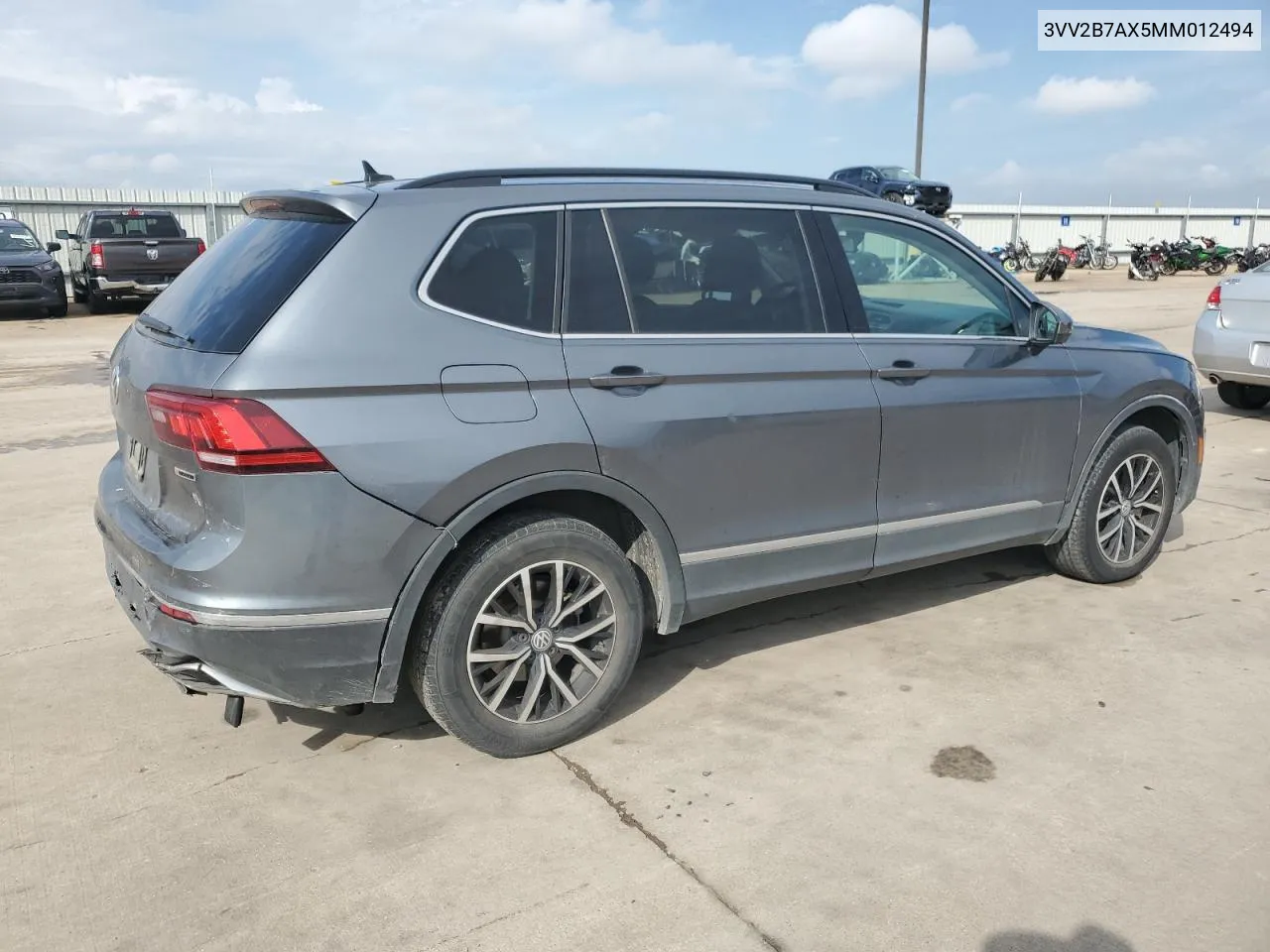 2021 Volkswagen Tiguan Se VIN: 3VV2B7AX5MM012494 Lot: 72055434