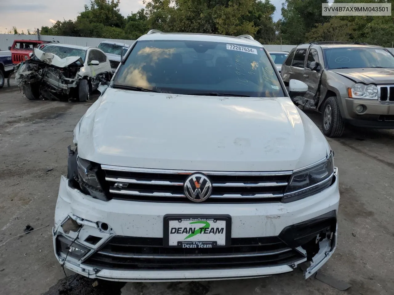 2021 Volkswagen Tiguan Sel Premium R-Line VIN: 3VV4B7AX9MM043501 Lot: 72287634