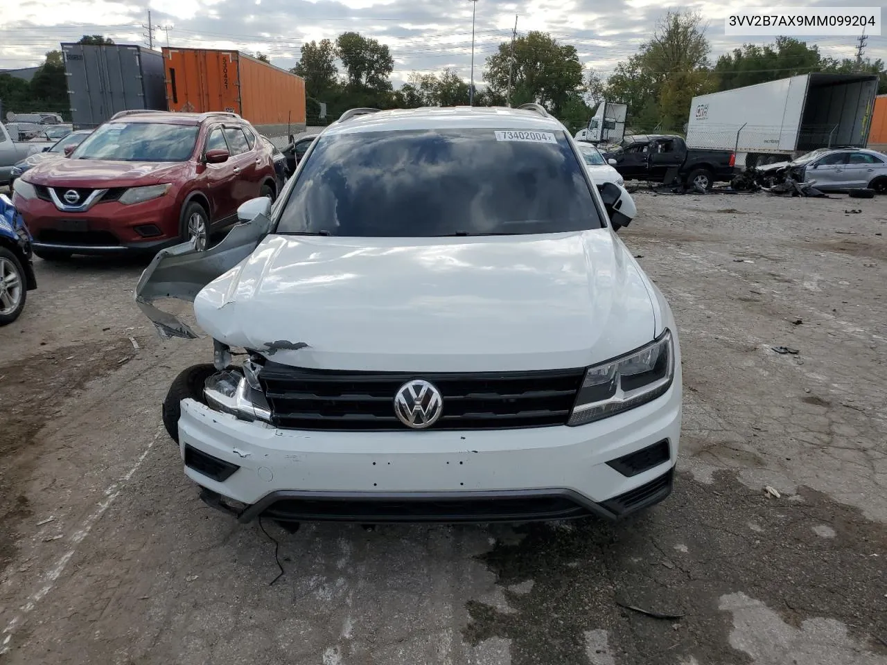 3VV2B7AX9MM099204 2021 Volkswagen Tiguan Se