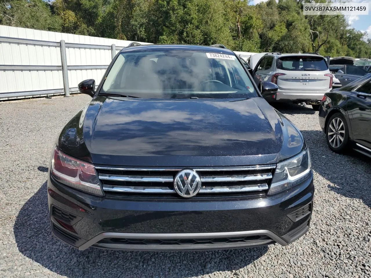 2021 Volkswagen Tiguan Se VIN: 3VV3B7AX5MM121459 Lot: 73824244