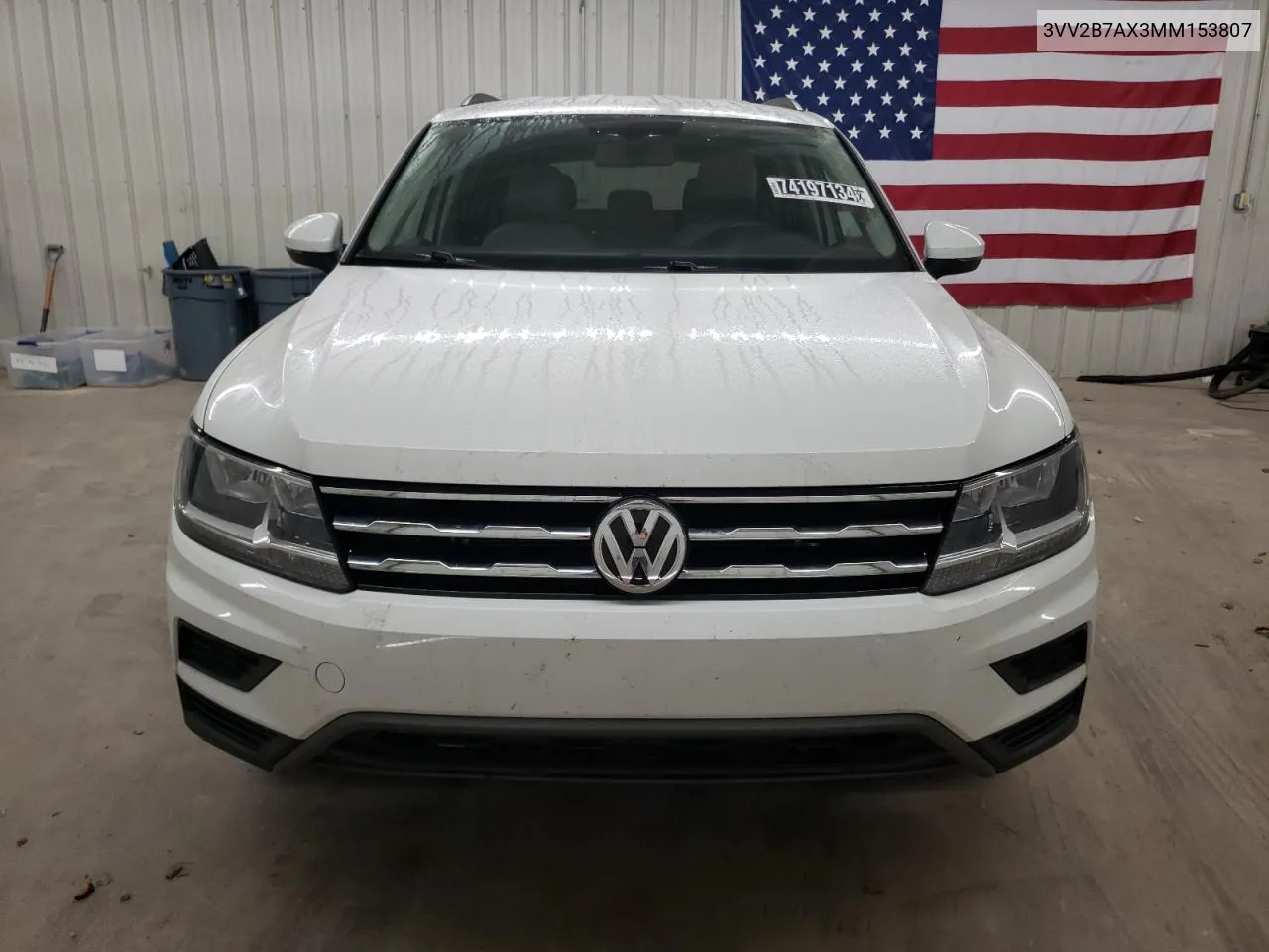 2021 Volkswagen Tiguan Se VIN: 3VV2B7AX3MM153807 Lot: 74197134