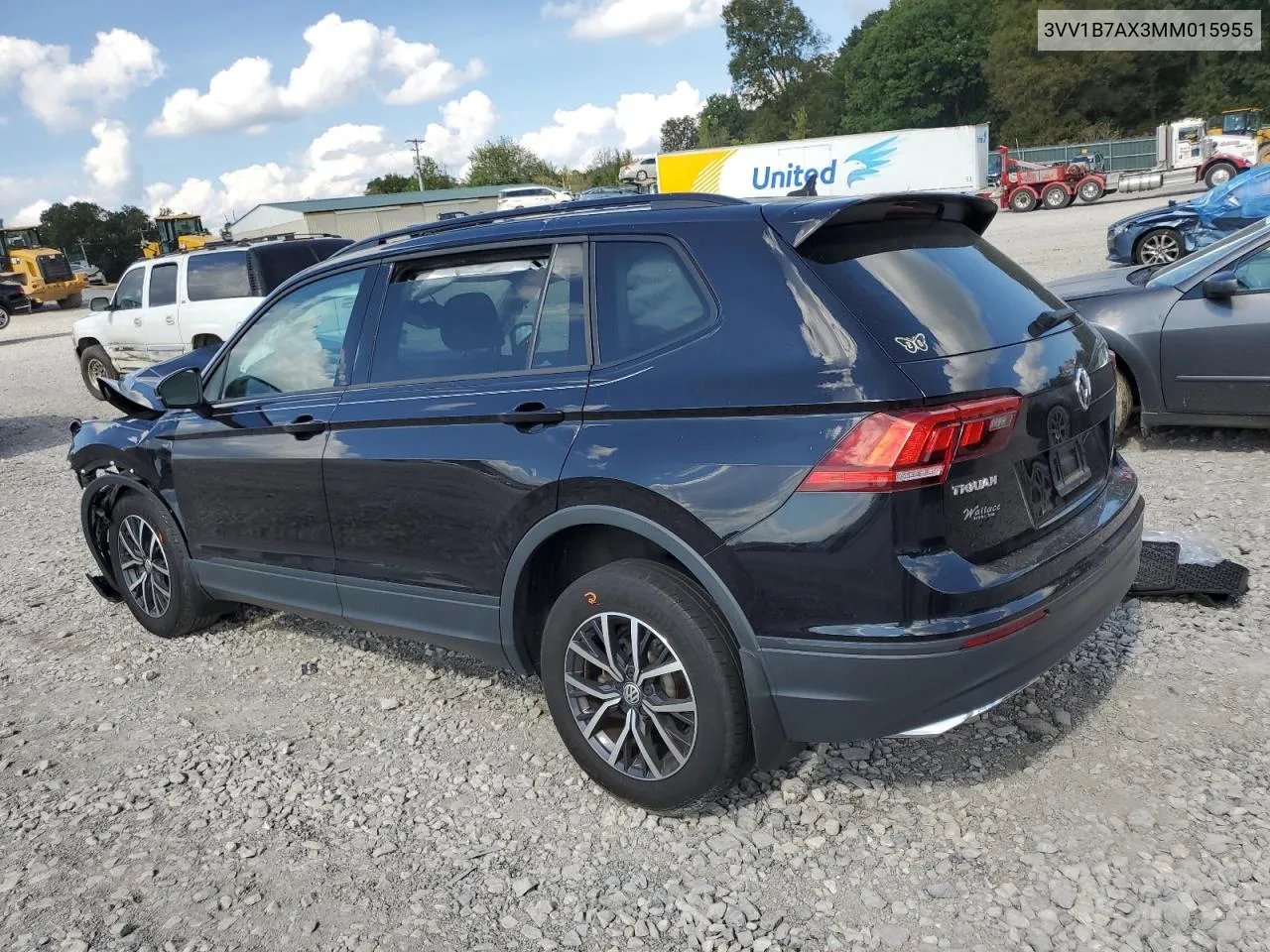 2021 Volkswagen Tiguan S VIN: 3VV1B7AX3MM015955 Lot: 74209084