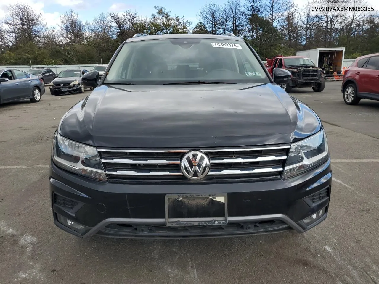 2021 Volkswagen Tiguan Se VIN: 3VV2B7AX5MM083355 Lot: 74369374