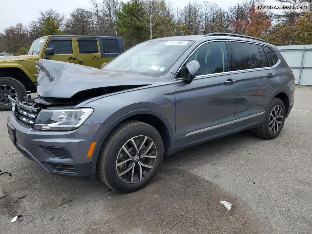 2021 Volkswagen Tiguan Se VIN: 3VV2B7AX5MM075921 Lot: 74811604