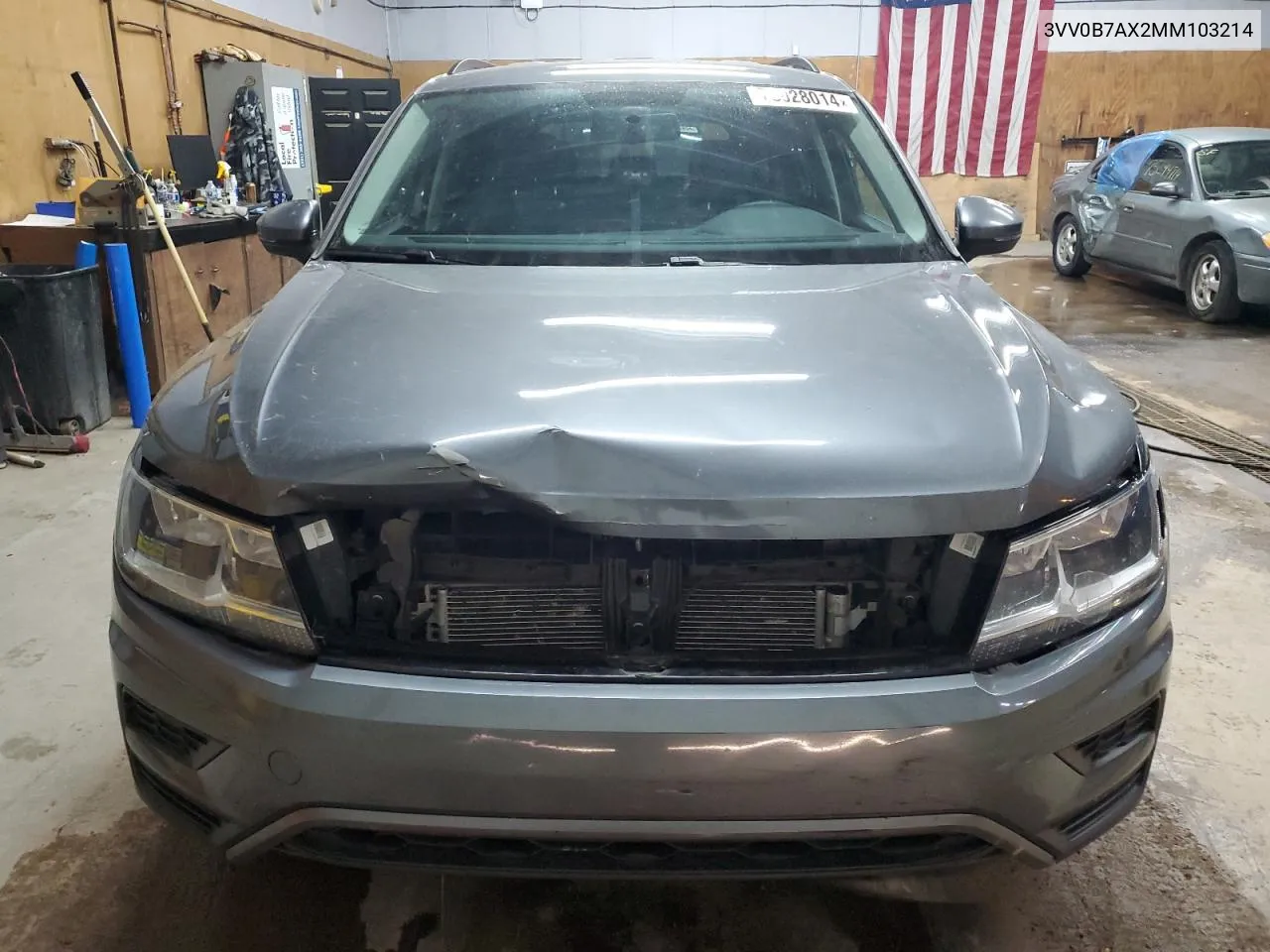 2021 Volkswagen Tiguan S VIN: 3VV0B7AX2MM103214 Lot: 75028014