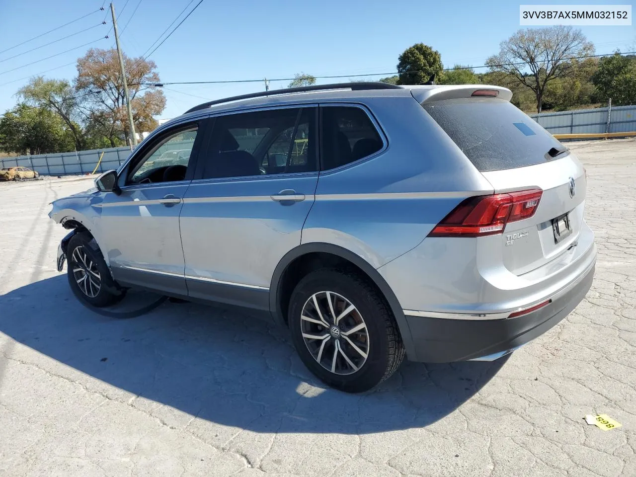 2021 Volkswagen Tiguan Se VIN: 3VV3B7AX5MM032152 Lot: 75304024