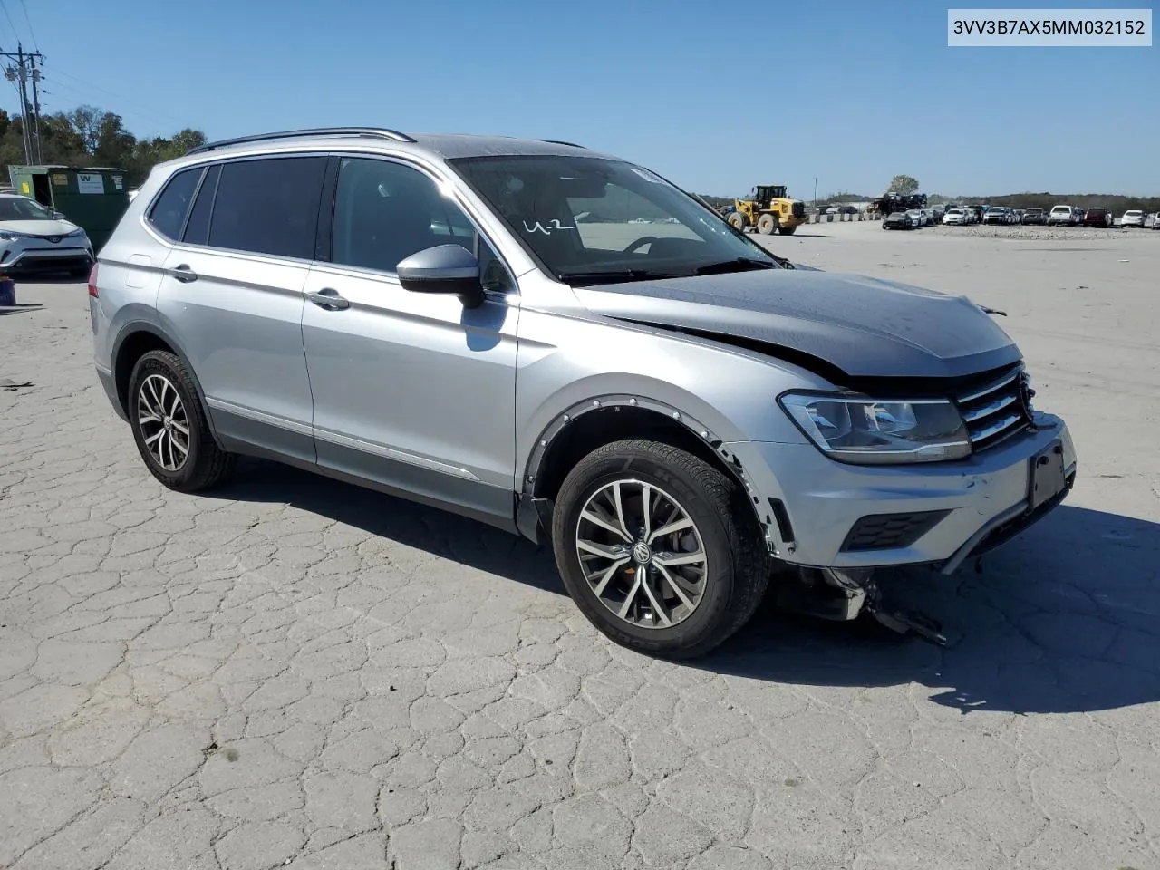 2021 Volkswagen Tiguan Se VIN: 3VV3B7AX5MM032152 Lot: 75304024